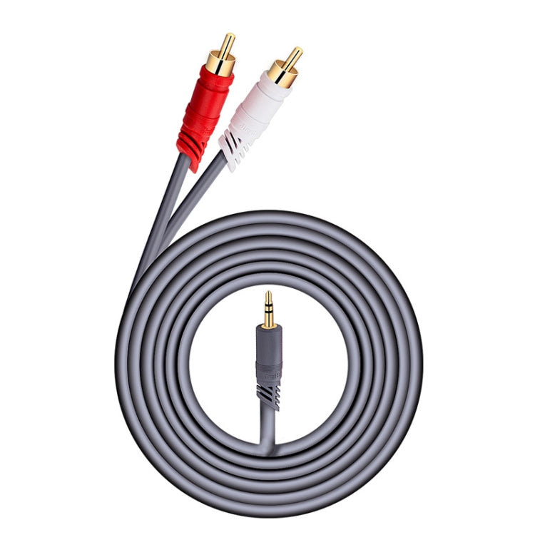 JINGHUA 3.5mm To 2RCA Audio Cable Game Console Outdoor Audio Connection Cable