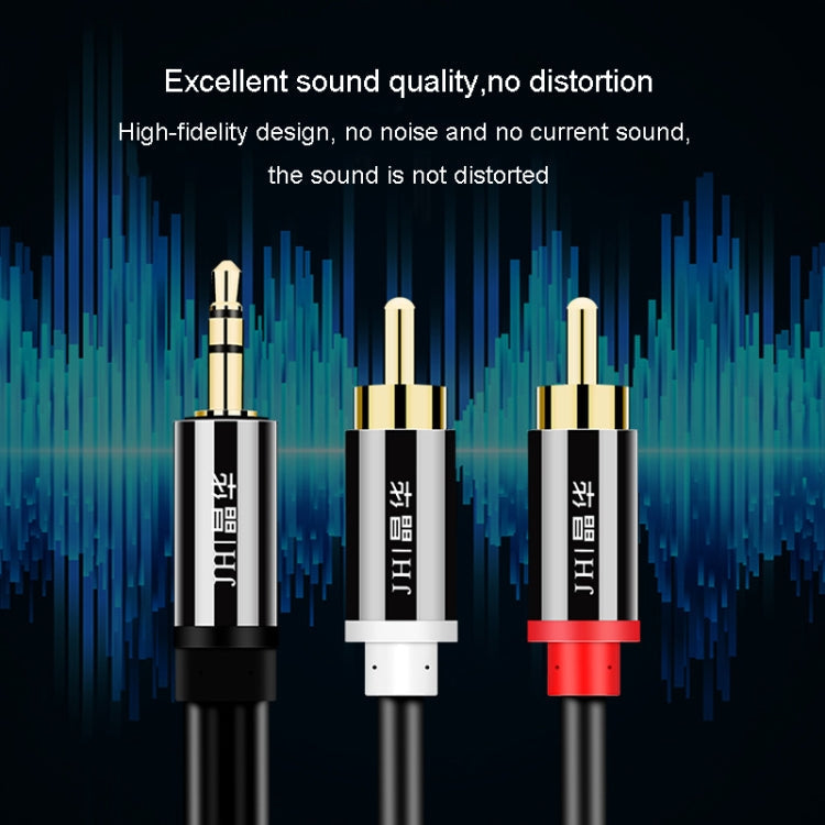 JINGHUA 1 In 2 3.5mm Audio Cable  3.5mm To 2RCA Double Lotus Computer Speaker Cell Phone Plug Cable My Store