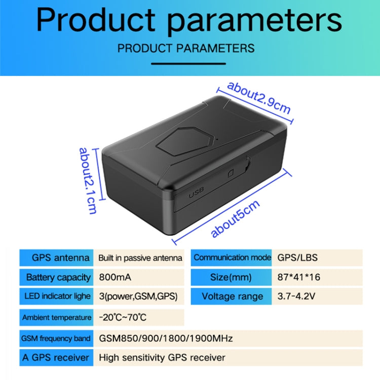 2G Car Motorcycle Waterproof GPS Tracking Locator