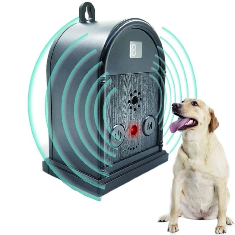 Outdoor Digital Display Adjustable Ultrasonic Bark Stopper Portable Pet Trainer - Reluova