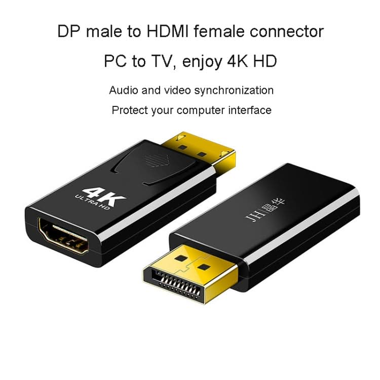 JINGHUA DP Male To HDMI Female Adapter Video Audio Connector My Store