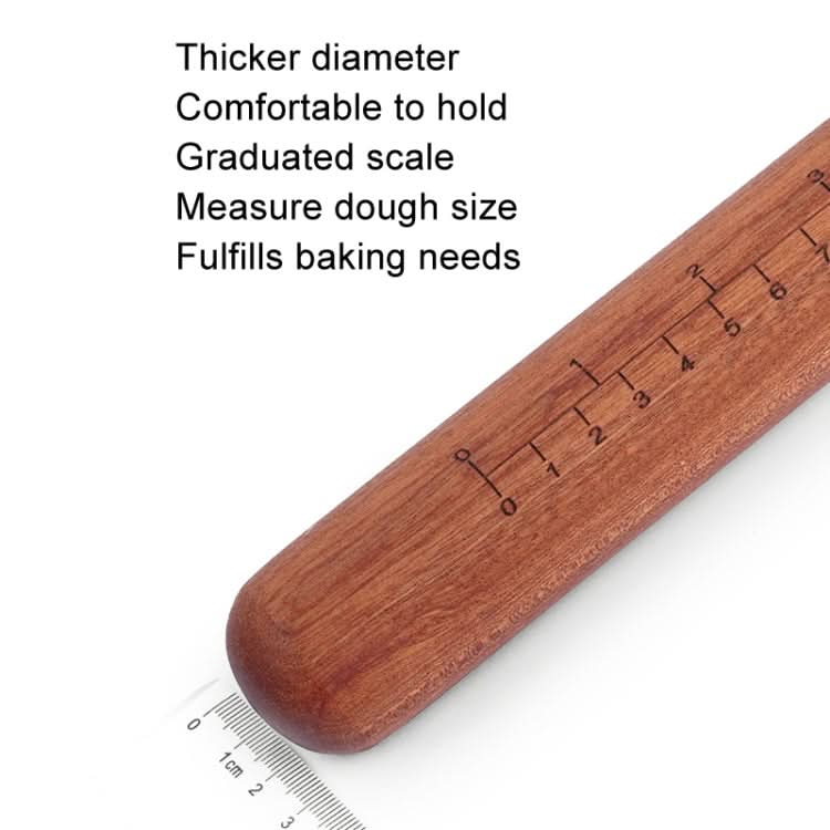 Home Wooden Rolling Pin Nonstick Red Sandalwood Rolling Stick Reluova