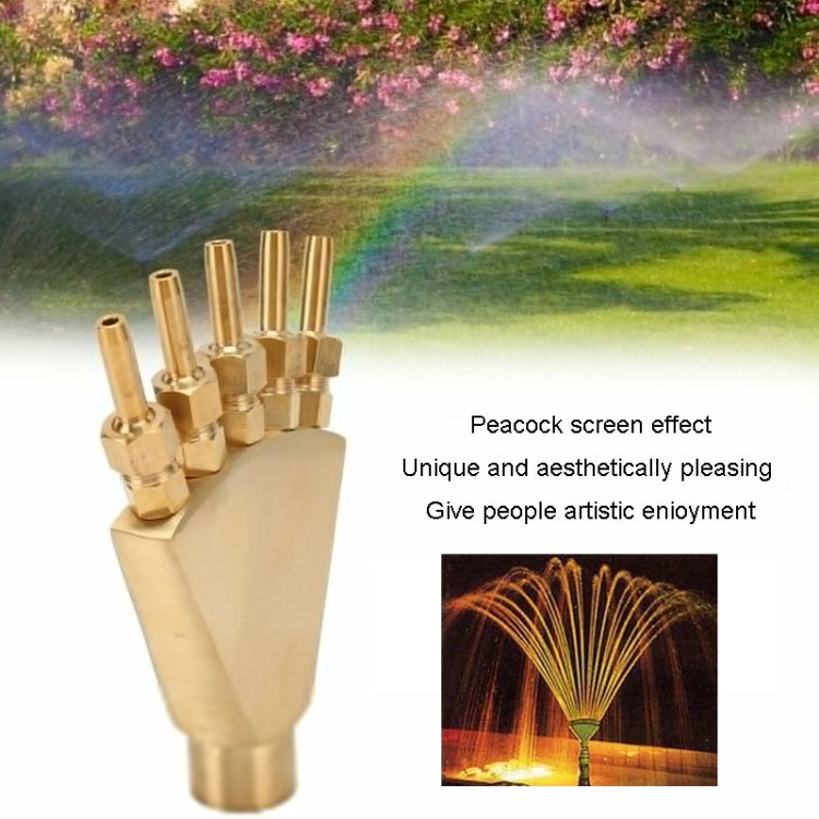 Copper Phoenix Tail Nozzle Water Landscape Fountain Equipment My Store