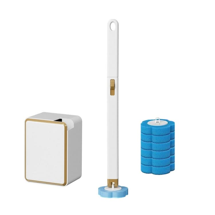 Disposable Toilet Brush Set Wall-mounted Throwable Bathroom Cleaning Brush With Cleaning Solution Reluova