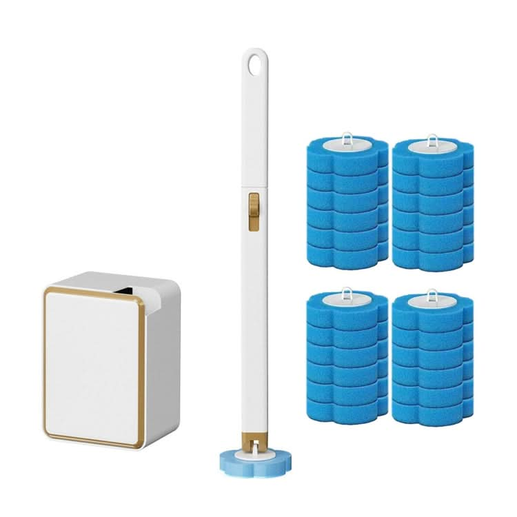 Disposable Toilet Brush Set Wall-mounted Throwable Bathroom Cleaning Brush With Cleaning Solution Reluova