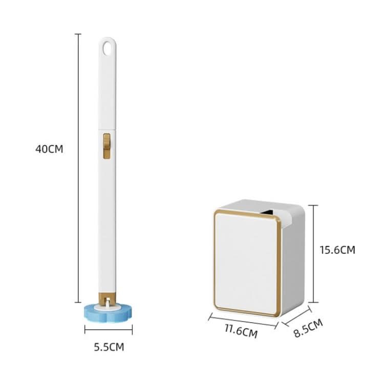 Disposable Toilet Brush Set Wall-mounted Throwable Bathroom Cleaning Brush With Cleaning Solution Reluova