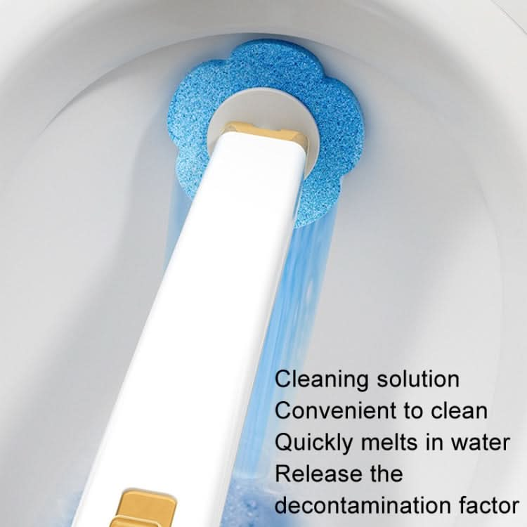 Disposable Toilet Brush Set Wall-mounted Throwable Bathroom Cleaning Brush With Cleaning Solution