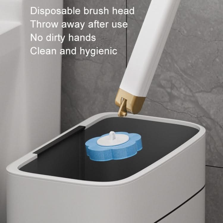 Disposable Toilet Brush Set Wall-mounted Throwable Bathroom Cleaning Brush With Cleaning Solution