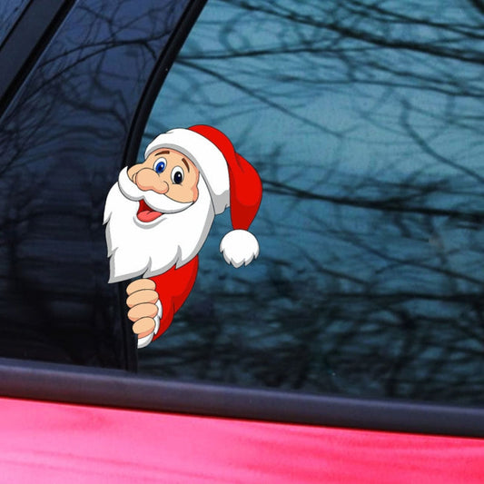 Santa Claus Elk Car Window Decorative Stickers Car Side Window Bumper Decal ÎҵÄÉ̵ê