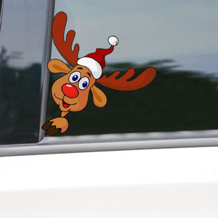 Santa Claus Elk Car Window Decorative Stickers Car Side Window Bumper Decal ÎҵÄÉ̵ê