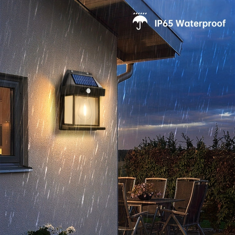 Solar Outdoor Tungsten Wall Light 3 Modes Body Sensing Waterproof Garden Villa Night Light My Store