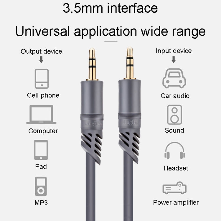 JINGHUA A240 3.5mm Male To Male Audio Cable Cell Phone Car Stereo Microphone Connection Wire Reluova