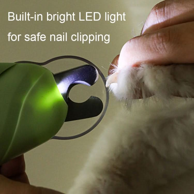 LED Pet Nail Clippers Dog and Cat Nail Clippers with Nail Polisher - Reluova