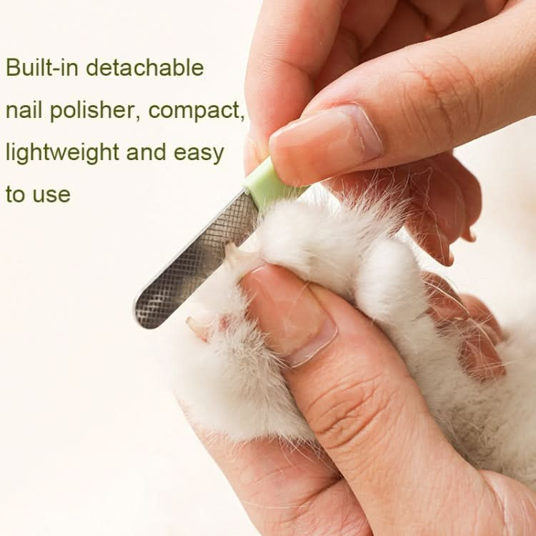 LED Pet Nail Clippers Dog and Cat Nail Clippers with Nail Polisher - Reluova