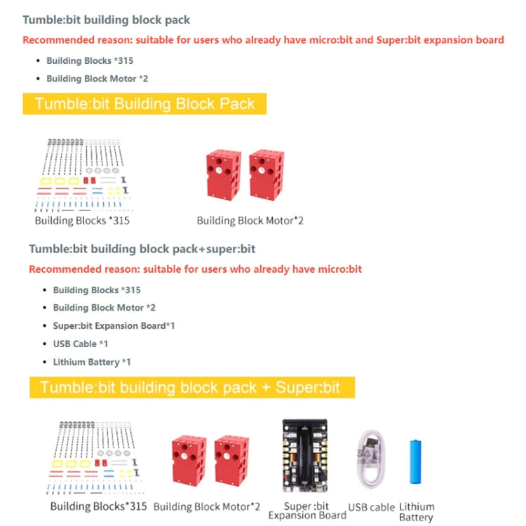 Yahboom Micro: Bit Self-Balancing Block Building Programmable APP Control Robot Kit