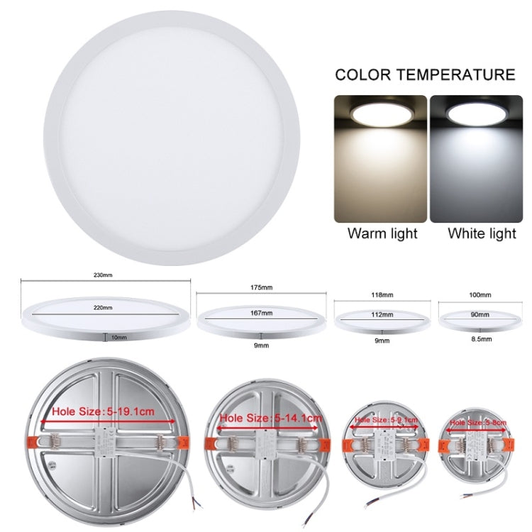 LED Round Ultra-thin Downlight Adjustable Recessed Panel Light My Store