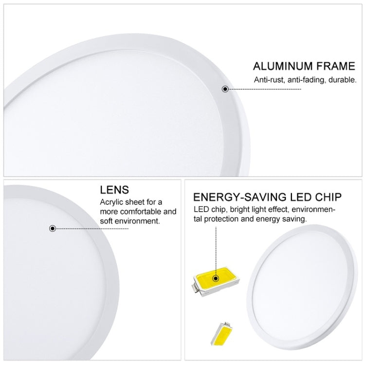 LED Round Ultra-thin Downlight Adjustable Recessed Panel Light My Store