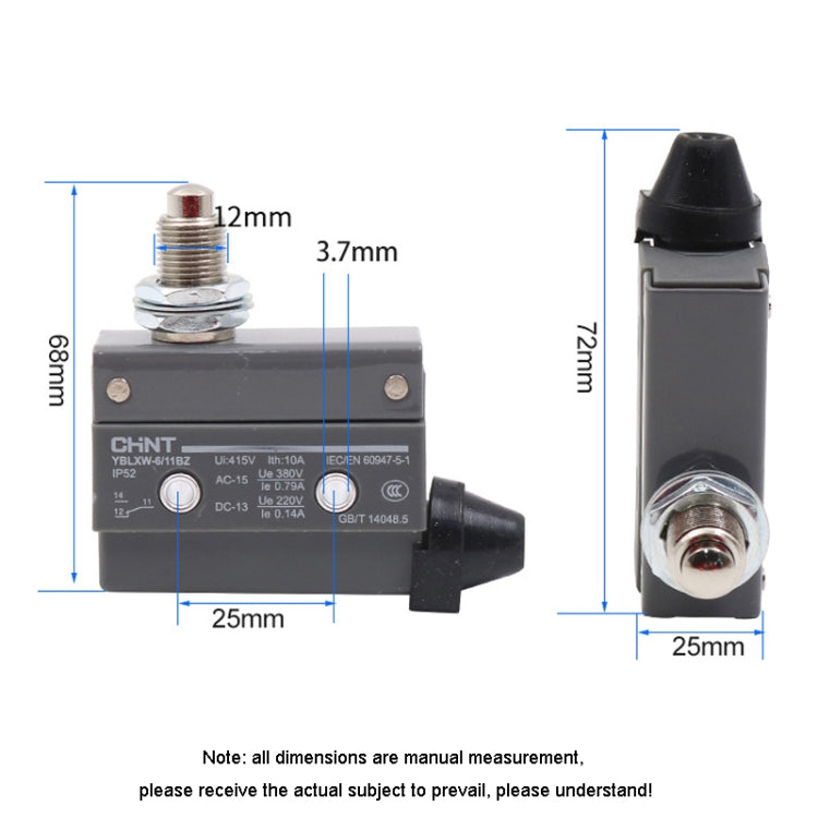 CHNT YBLXW-6/11BZ Self-Resetting Limit Microwave Travel Switches Reluova