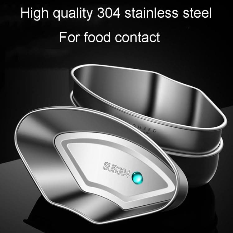 Kacheeg Stainless Steel Fan-Shaped Steamer Tray Household Childrens Supplementary Food Steampak Reluova