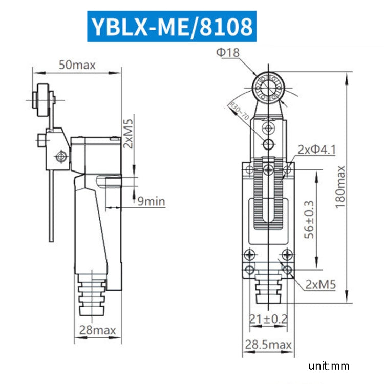 Limiter Travel Switches Micro Self-Resetting Stroke Switch Reluova