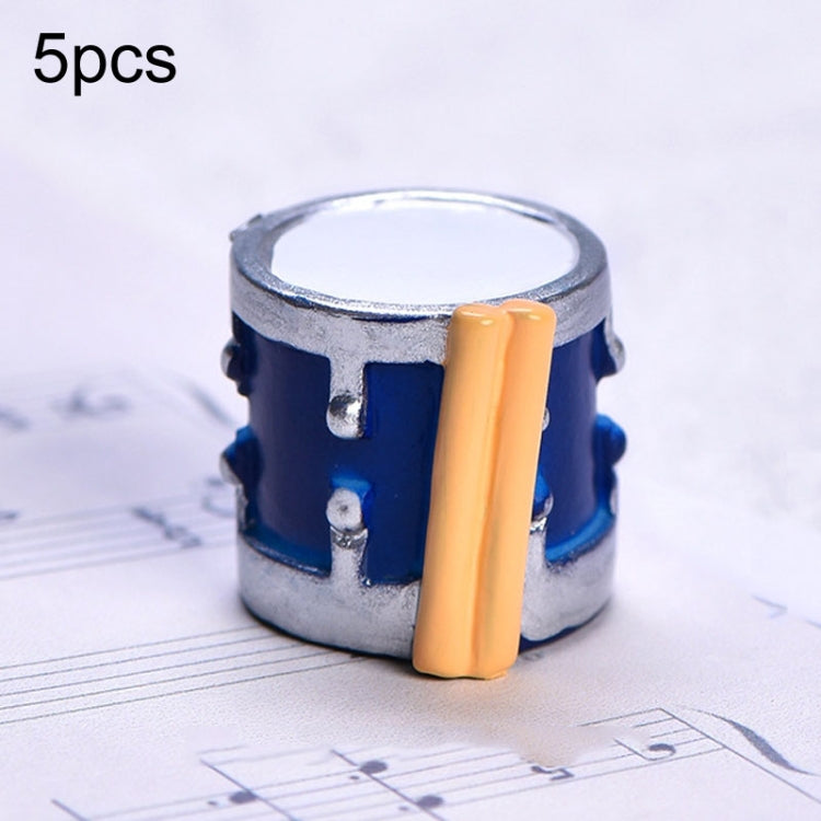 5pcs Micro Landscape Simulation Musical Instrument Resin Ornament Miniature Desktop Decoration My Store