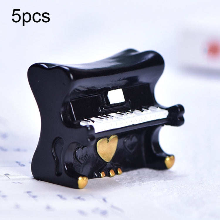 5pcs Micro Landscape Simulation Musical Instrument Resin Ornament Miniature Desktop Decoration My Store