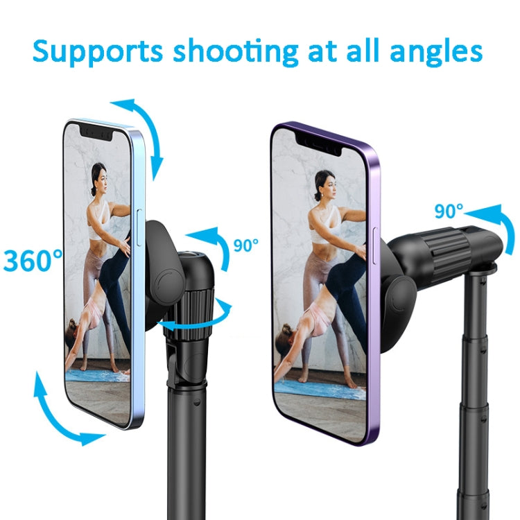 1.5m Magnetic Phone Extendable Selfie Stick Tripod with Wireless Remote