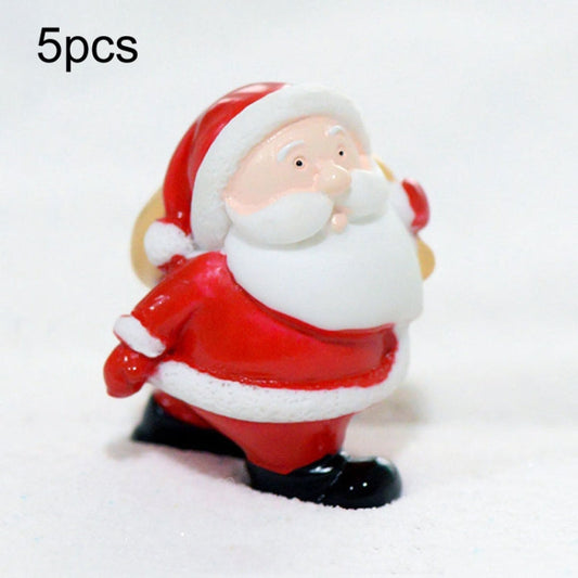 5pcs Christmas Decoration Accessories Micro Landscape Christmas Gift Resin Small Ornament My Store