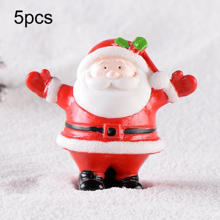 5pcs Christmas Decoration Accessories Micro Landscape Christmas Gift Resin Small Ornament My Store