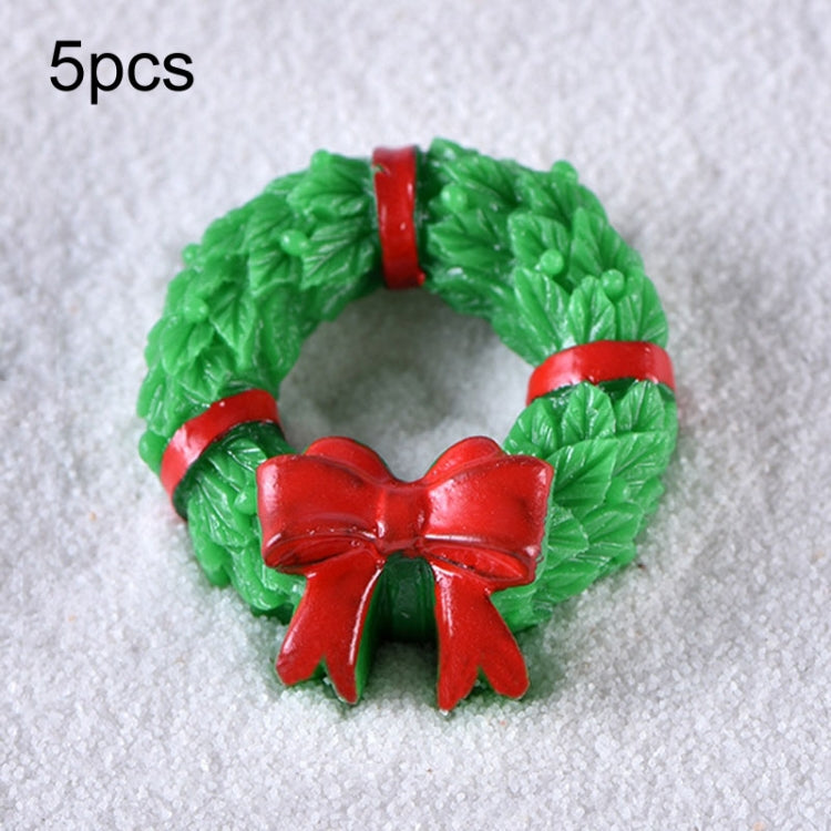 5pcs Christmas Decoration Accessories Micro Landscape Christmas Gift Resin Small Ornament My Store