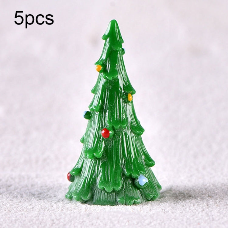 5pcs Christmas Decoration Accessories Micro Landscape Christmas Gift Resin Small Ornament My Store