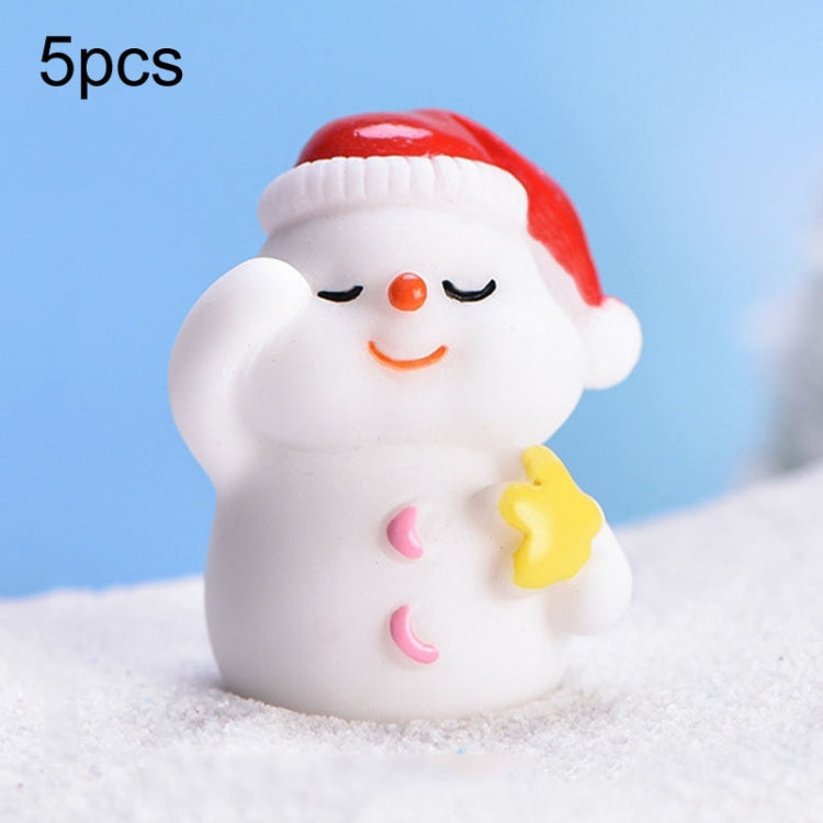 5pcs Christmas Cute Micro Landscape DIY Bonsai Decoration Snowscape Ornament My Store