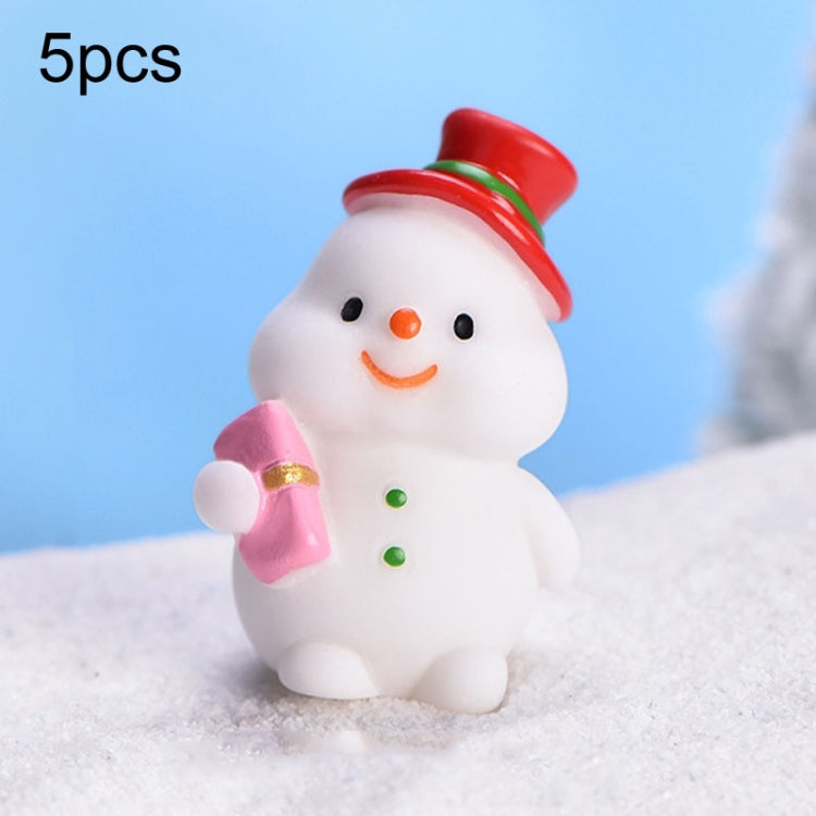 5pcs Christmas Cute Micro Landscape DIY Bonsai Decoration Snowscape Ornament My Store