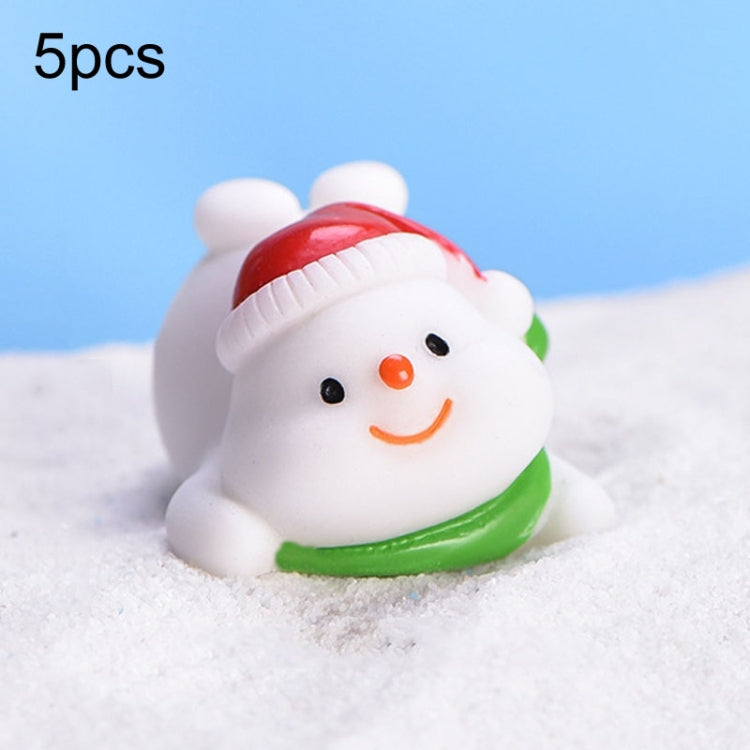 5pcs Christmas Cute Micro Landscape DIY Bonsai Decoration Snowscape Ornament My Store