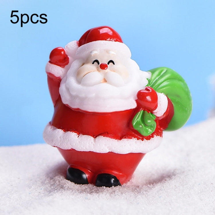 5pcs Christmas Cute Micro Landscape DIY Bonsai Decoration Snowscape Ornament