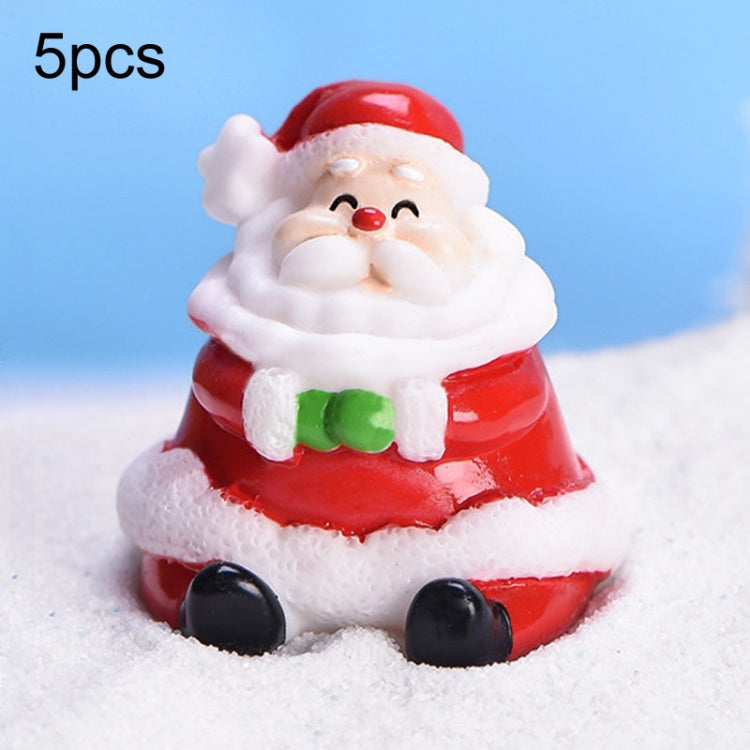 5pcs Christmas Cute Micro Landscape DIY Bonsai Decoration Snowscape Ornament