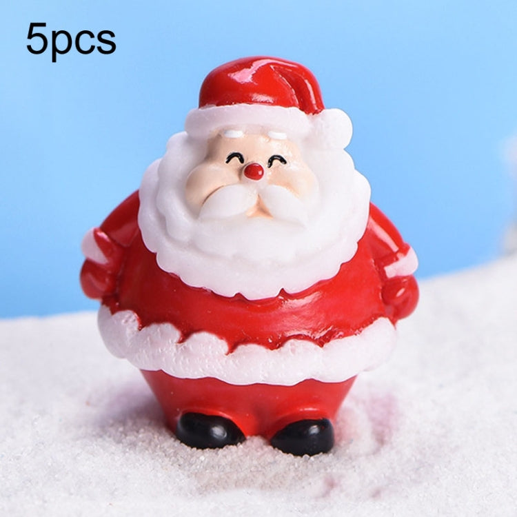 5pcs Christmas Cute Micro Landscape DIY Bonsai Decoration Snowscape Ornament