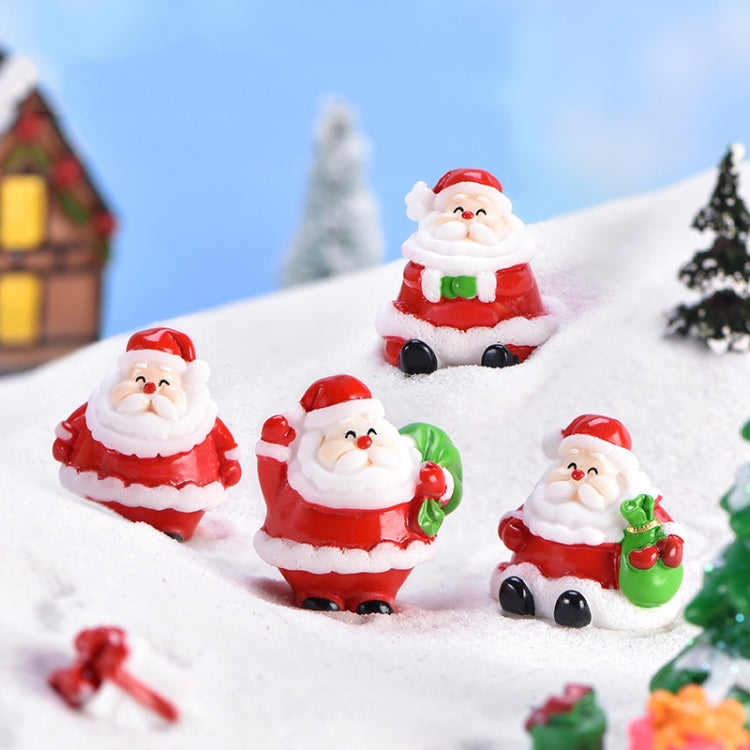 5pcs Christmas Cute Micro Landscape DIY Bonsai Decoration Snowscape Ornament