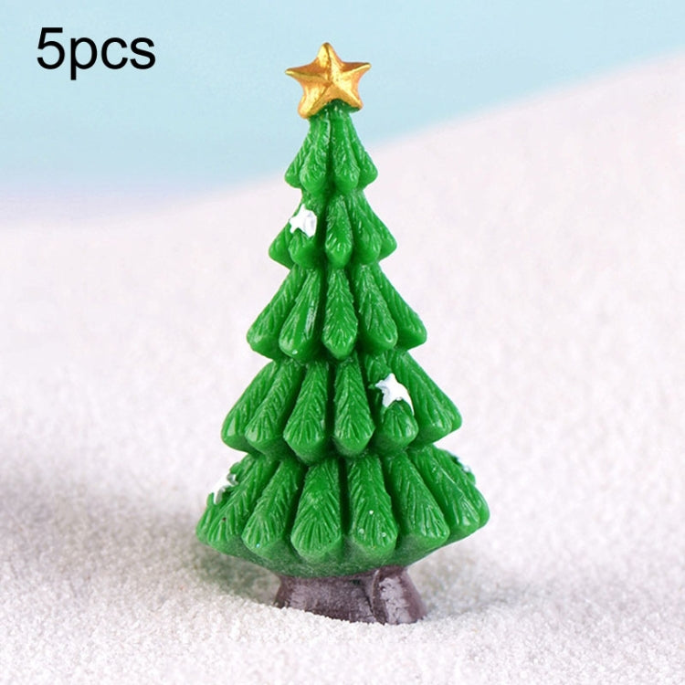 5pcs Simulation Christmas Tree Decoration Christmas Gifts Micro Landscape Snow Ornament My Store