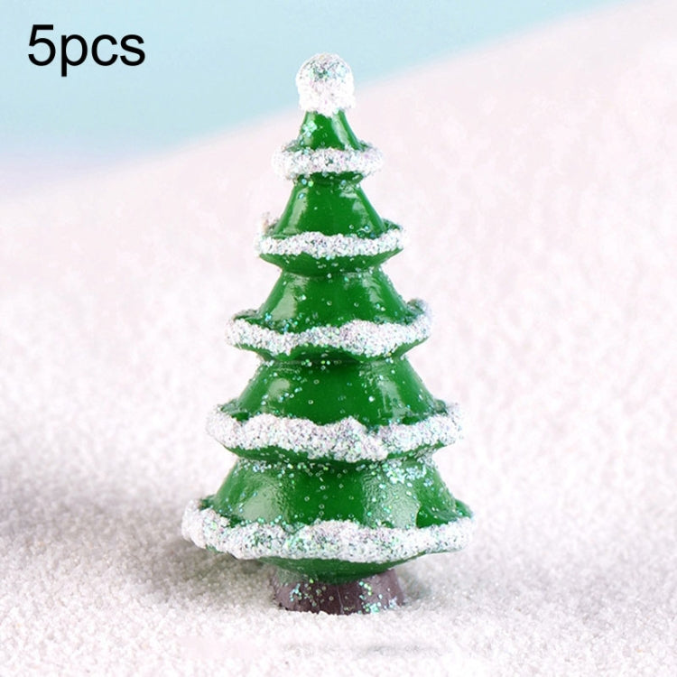 5pcs Simulation Christmas Tree Decoration Christmas Gifts Micro Landscape Snow Ornament My Store