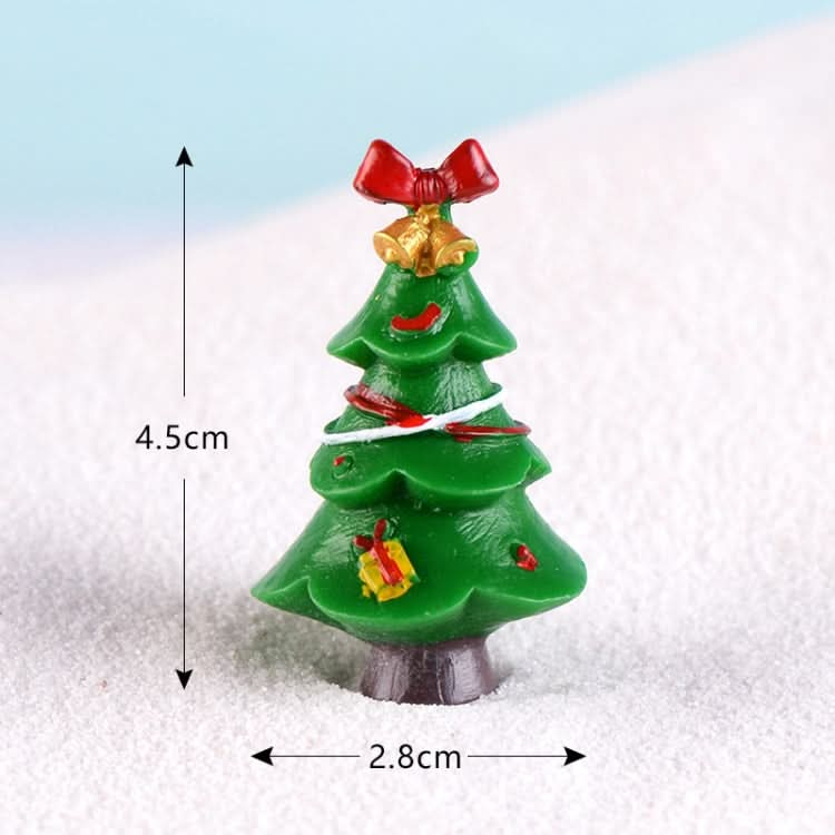 5pcs Simulation Christmas Tree Decoration Christmas Gifts Micro Landscape Snow Ornament, Style: No.3-Reluova