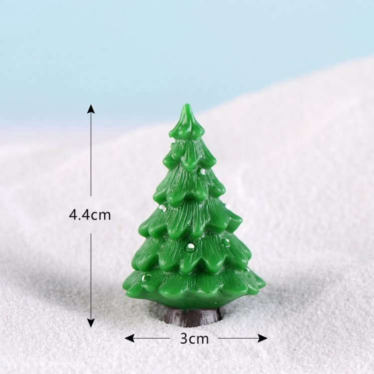 5pcs Simulation Christmas Tree Decoration Christmas Gifts Micro Landscape Snow Ornament, Style: No.4-Reluova