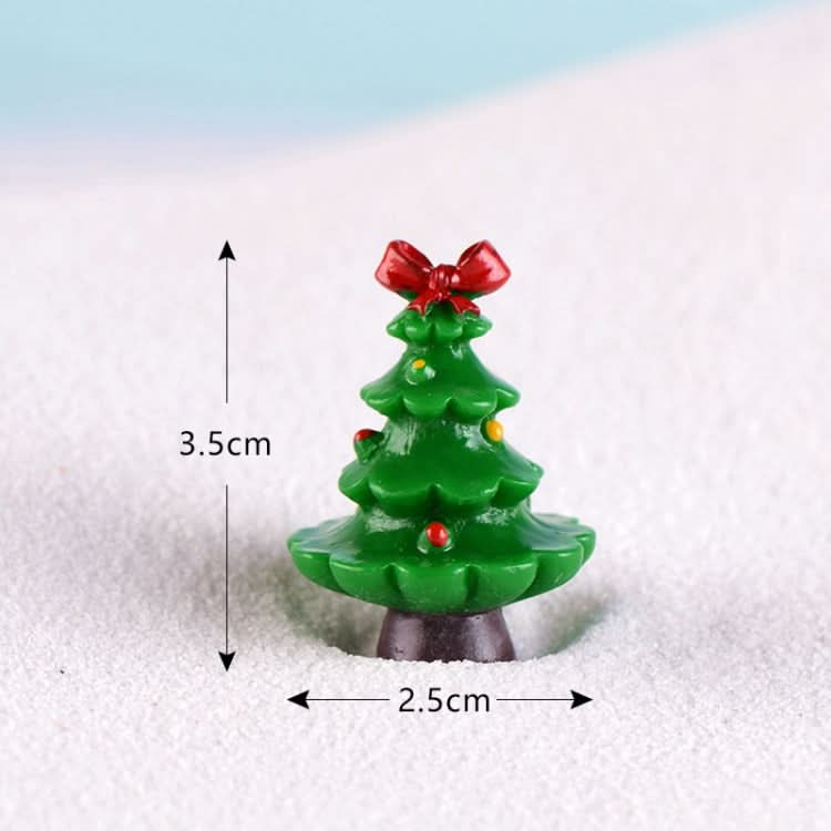 5pcs Simulation Christmas Tree Decoration Christmas Gifts Micro Landscape Snow Ornament, Style: No.7-Reluova