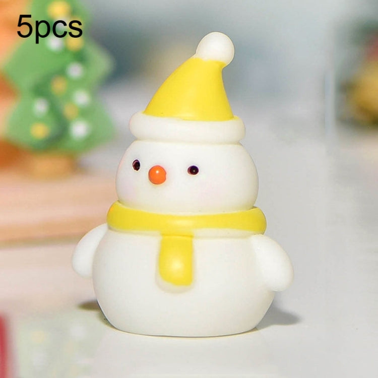 5pcs Christmas Micro Landscape Snowscape Decoration Accessories Christmas Resin Ornament My Store