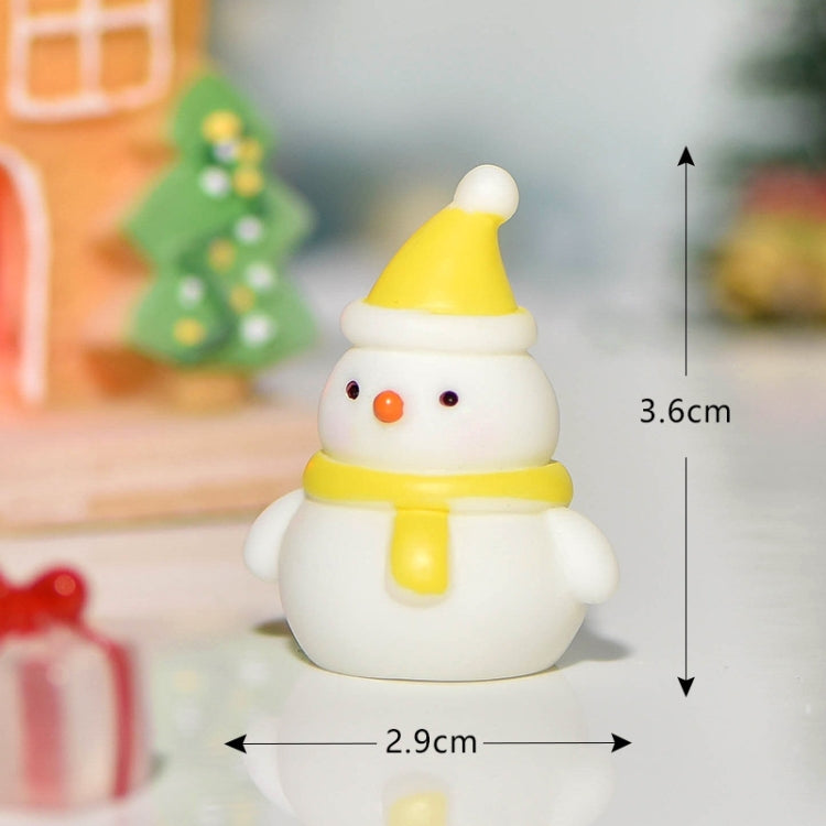 5pcs Christmas Micro Landscape Snowscape Decoration Accessories Christmas Resin Ornament