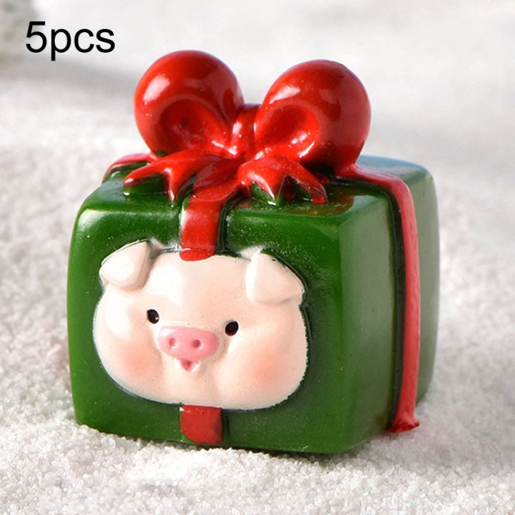 5pcs Christmas Micro Landscape Snowscape Decoration Accessories Christmas Resin Ornament My Store