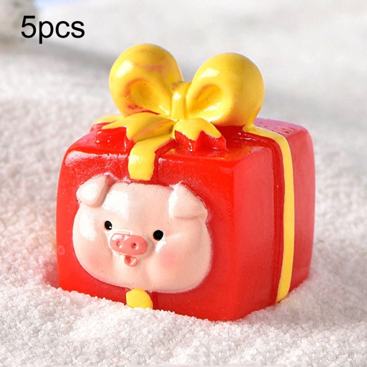 5pcs Christmas Micro Landscape Snowscape Decoration Accessories Christmas Resin Ornament My Store