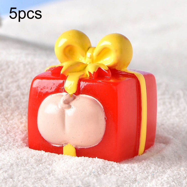 5pcs Christmas Micro Landscape Snowscape Decoration Accessories Christmas Resin Ornament My Store