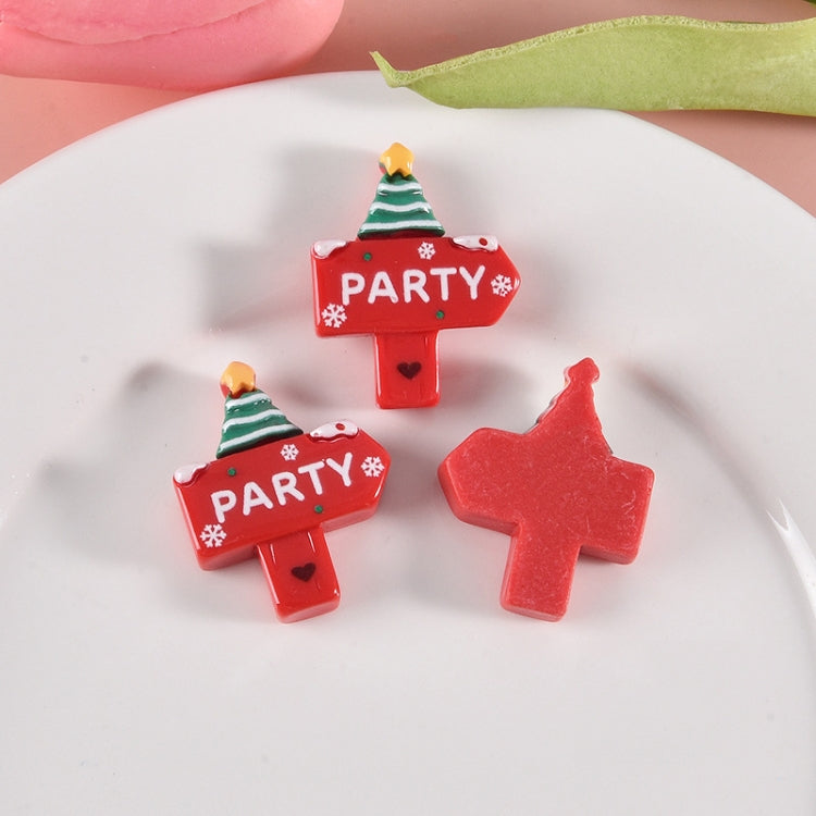 10pcs Christmas Mobile Phone Case Refrigerator Magnet Resin Accessories DIY Material