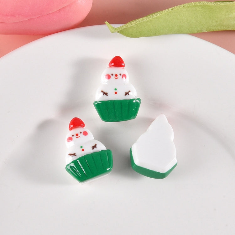 10pcs Christmas Mobile Phone Case Refrigerator Magnet Resin Accessories DIY Material